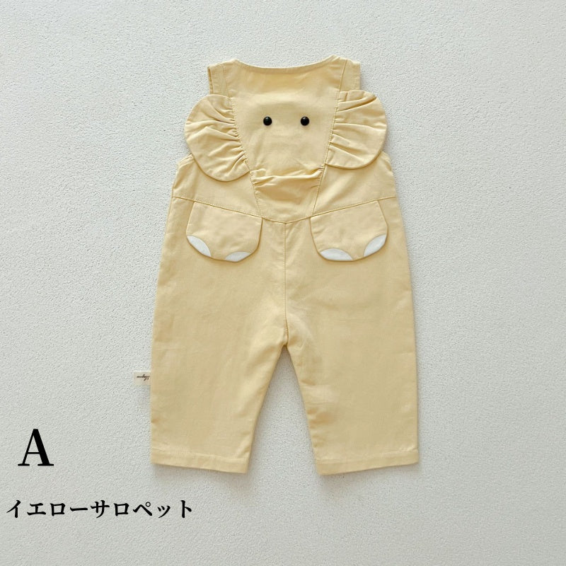 【BABY】ゾウサロペット、ボーダートップスSK100330