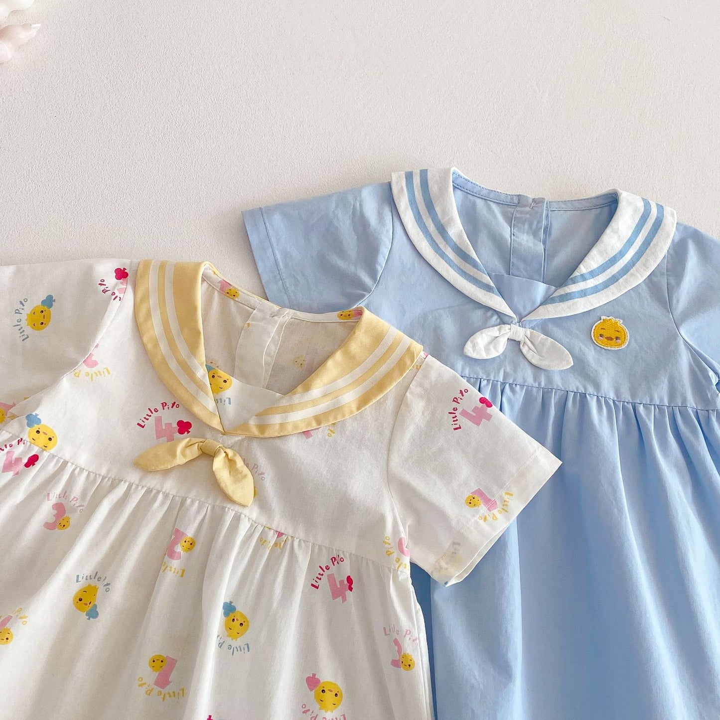 【BABY&KID】夏新作 可愛いセーラーワンピースSK061610