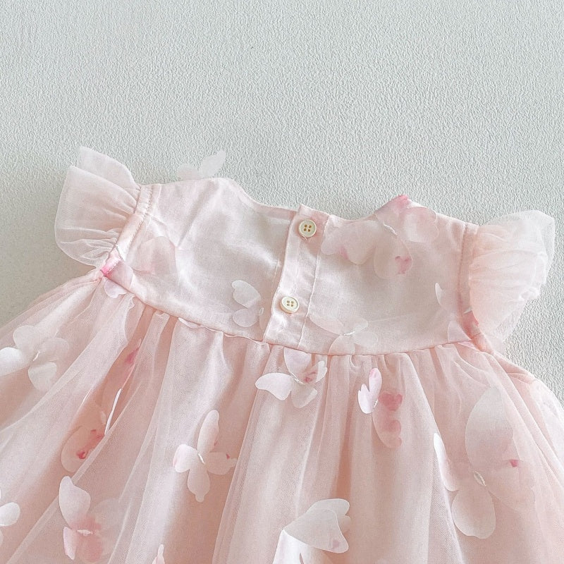 【BABY&KID】夏新作立体バタフライワンピースSK106112