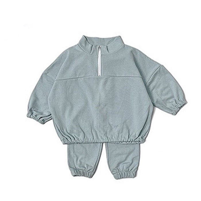【BABY&KID】ハイネック暖かいオシャレセットアップSK030314