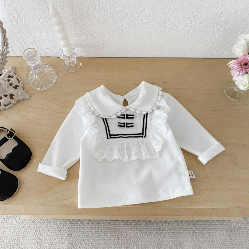 【BABY】レースフリル付きTシャツSK092422