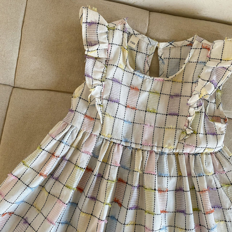 【BABY&KID】夏新作 チェック肩フリルワンピース、セットアップSK063017