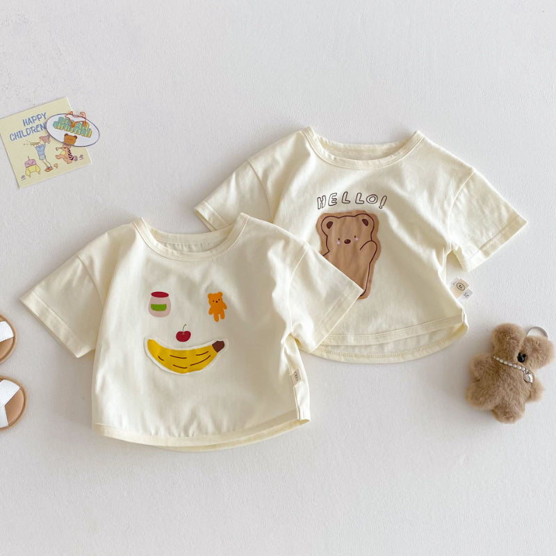 【BABY&KID】夏新作 Helloベア可愛いセットアップSK072009