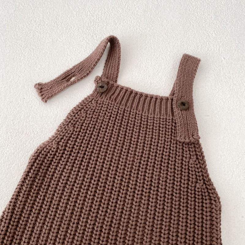 【BABY】厚手ニットサロペットカバーオールSK100728