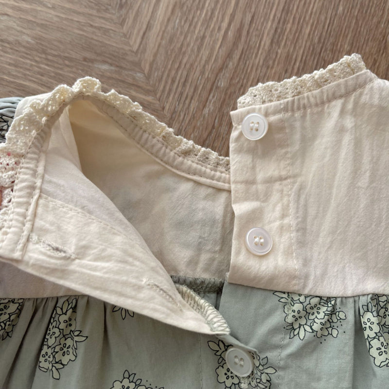【BABY】夏新作 刺繍花柄セットアップSK091314
