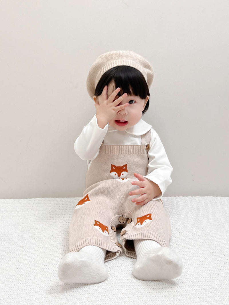 【BABY】キツネニットロンパースSK100501