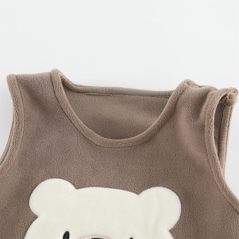 【BABY】冬新作 裏起毛サロペットパンツ&ボーダーインナーSK102414