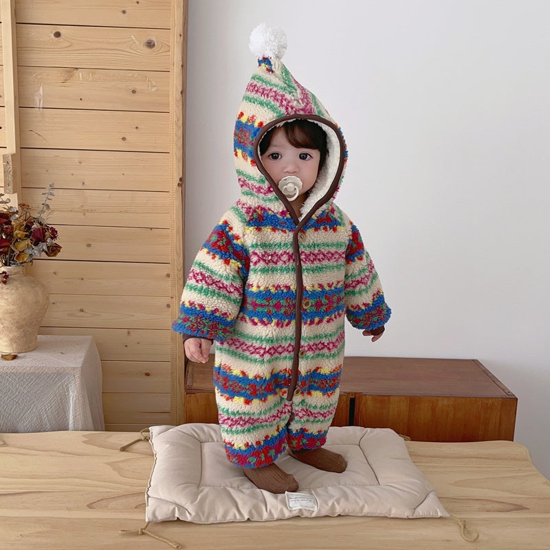 【BABY】冬新作レトロあったかカバーオールSK103210