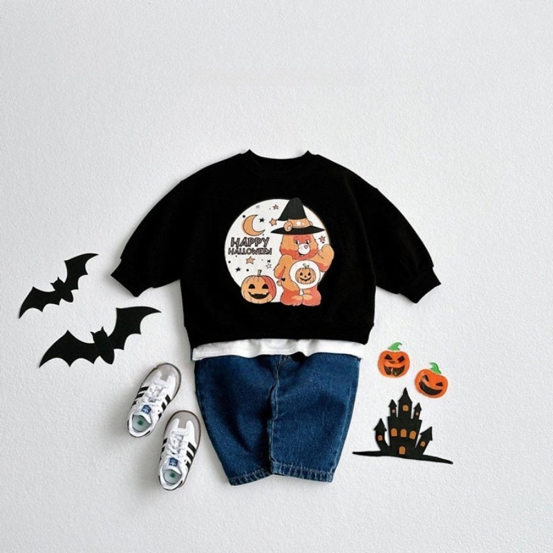 【BABY&KID】ハロウィンパンプキンベアカジュアルスウェットSK102023