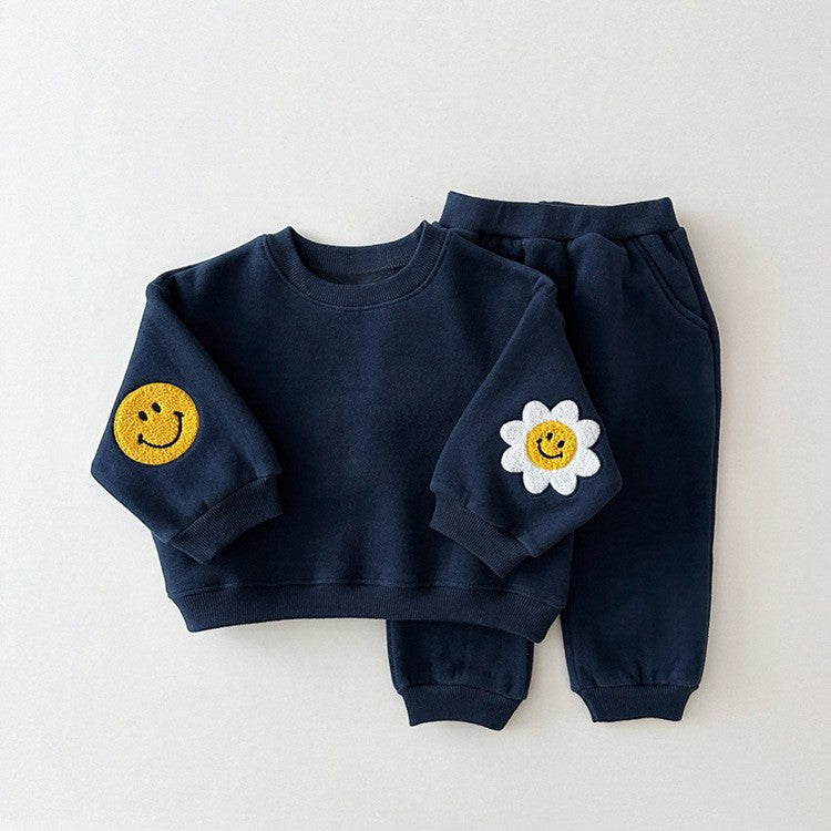 【BABY&KID】可愛い笑顔花柄セットアップSK030301