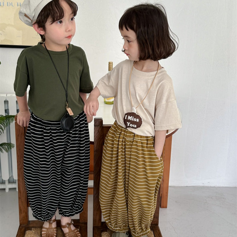 【BABY&KID】夏新作 バックカートゥーンプリントTシャツSK080512
