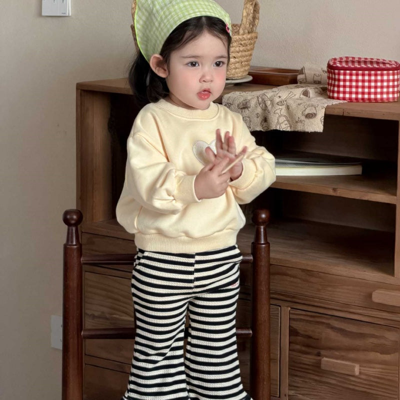【BABY&KID】ハートスウェット、ボーダーパンツSK104312