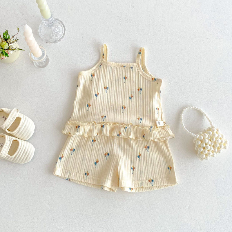 【BABY&KID】夏新作 風船柄キャミセットアップSK070209