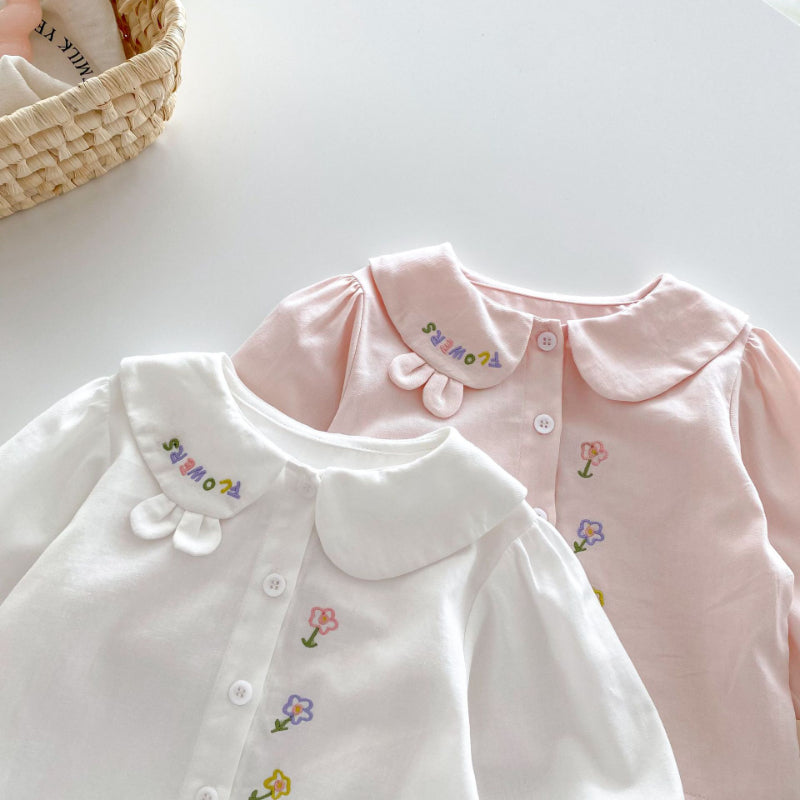 【BABY&KID】可愛い刺繍ブラウスSK100312