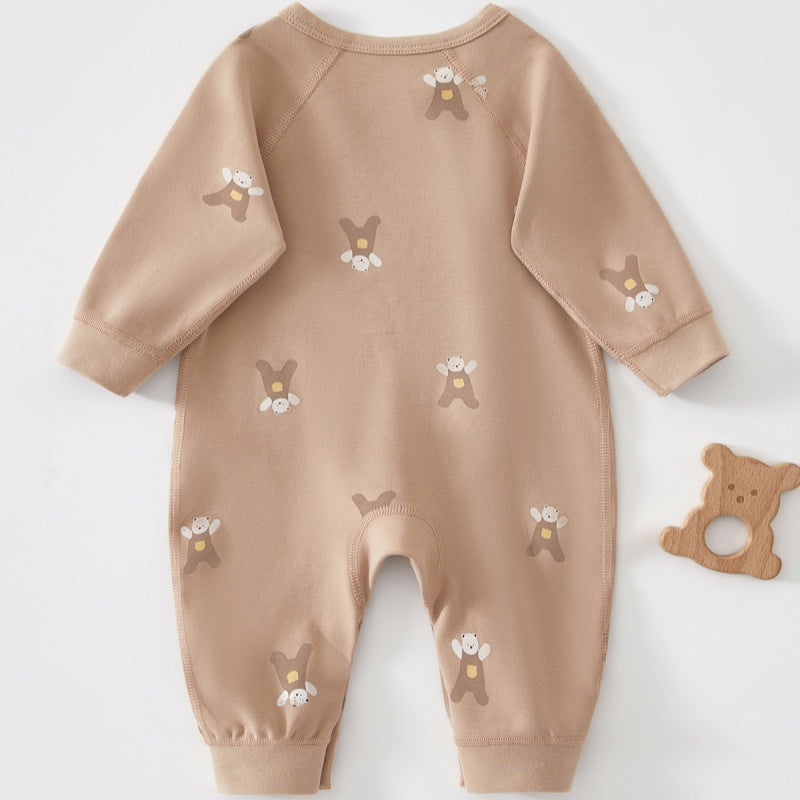 【BABY】北欧風アニマル柄綿カバーオールSK102620