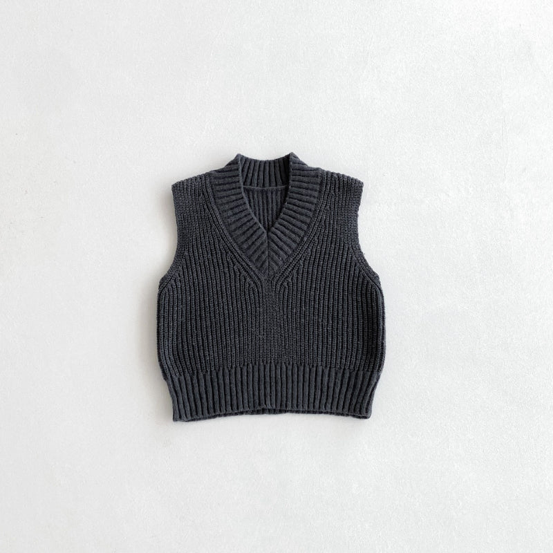【BABY&KID】VネックレトロニットベストSK092919