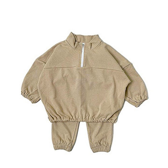 【BABY&KID】ハイネック暖かいオシャレセットアップSK030314