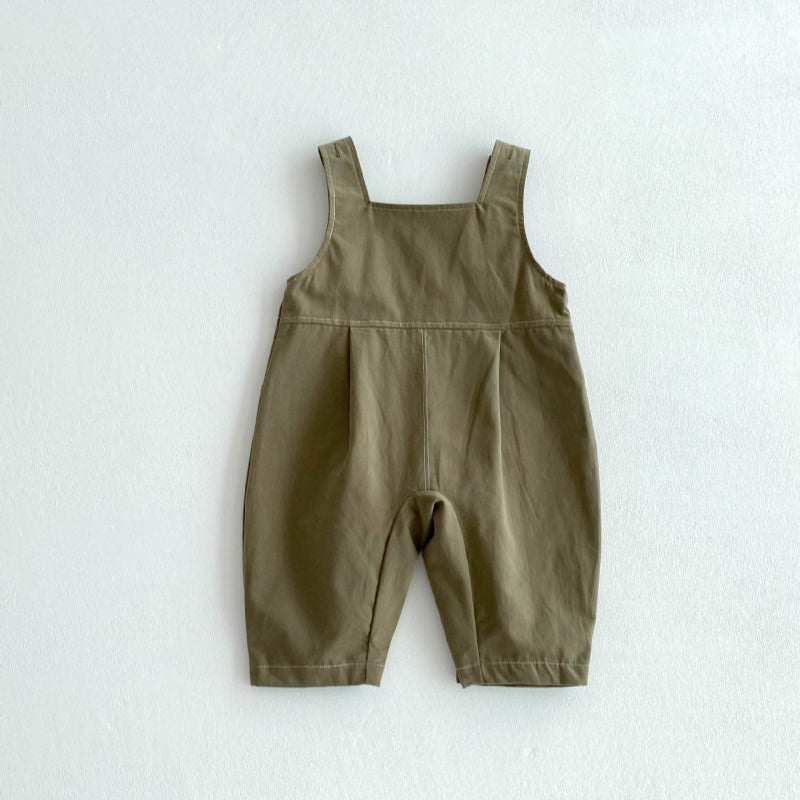【BABY】スリー熊さんカジュアルサロペット、ベーシックボーダーTシャツSK032213