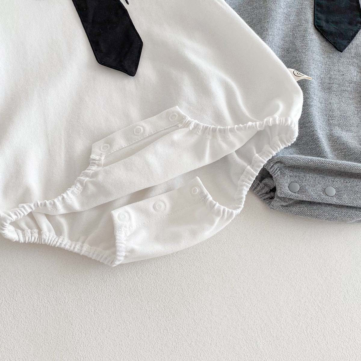 【BABY】夏新作 POLO刺繍ネクタイロンパースSK062718