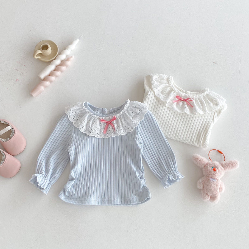【BABY】リブフリル襟長袖TシャツSK092311