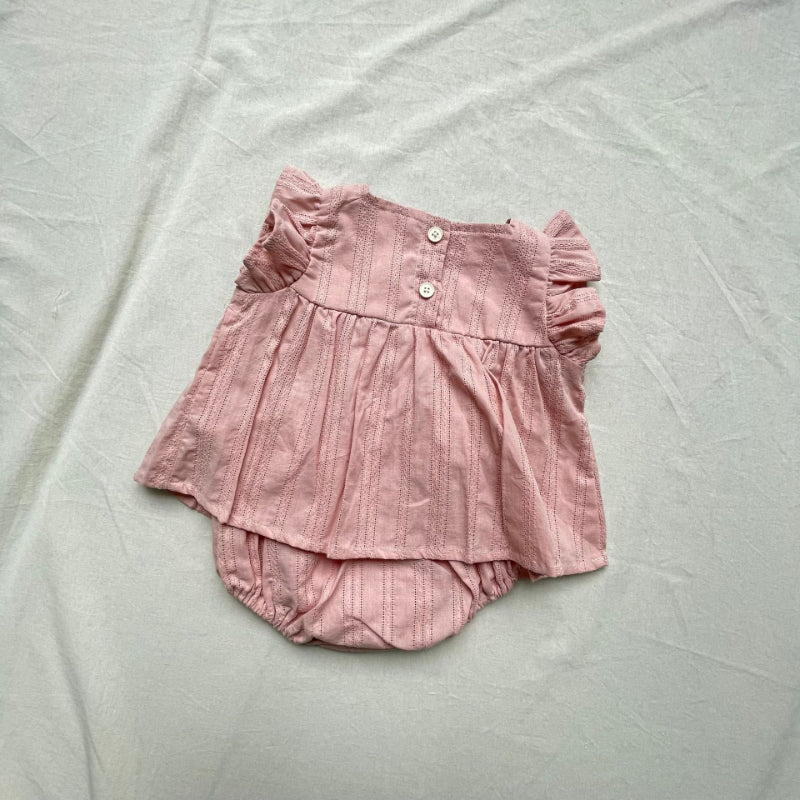 【BABY】夏新作 フリル袖トップス&ショートパンツSK010233