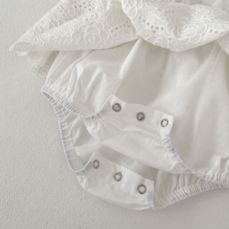 【BABY】夏新作 アイレット刺繍ロンパースSK010222