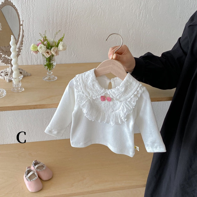 【BABY】レースフリル付きTシャツSK092422