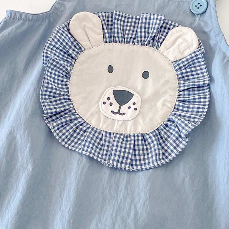 【BABY】夏新作 ライオンサロペット&TシャツSK090614