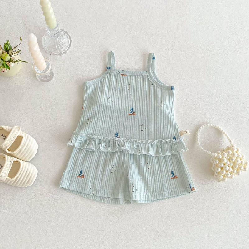 【BABY&KID】夏新作 風船柄キャミセットアップSK070209