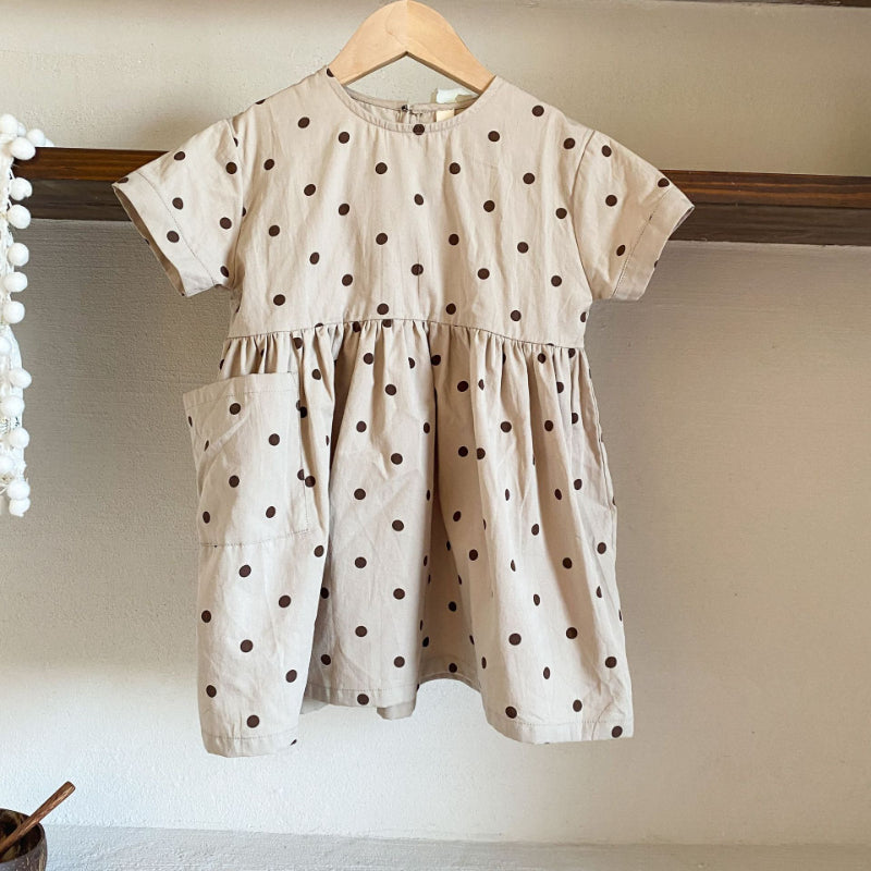【BABY&KID】夏新作 ノースリーブドットセットアップ、ワンピースSK072109