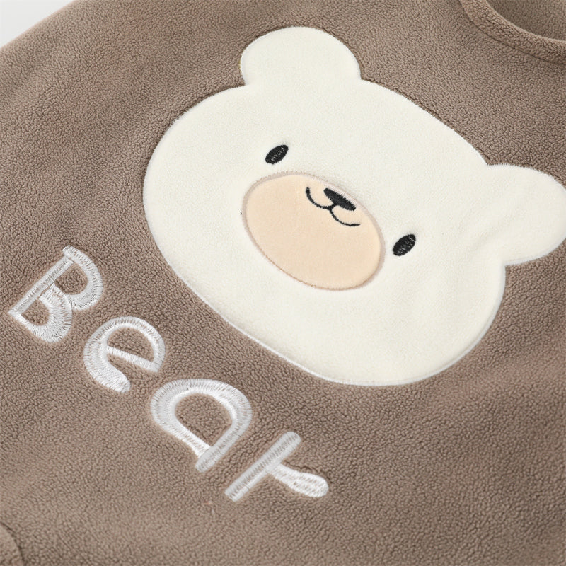 【BABY】冬新作 裏起毛サロペットパンツ&ボーダーインナーSK102414
