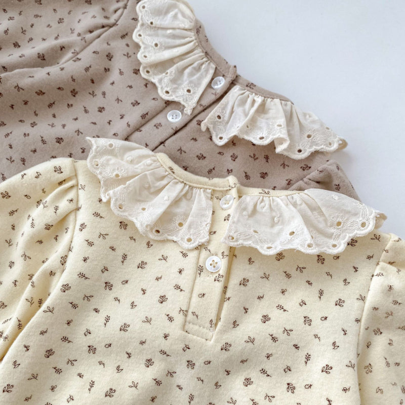 【BABY】総柄小花柄レースロンパースワンピースSKO70721