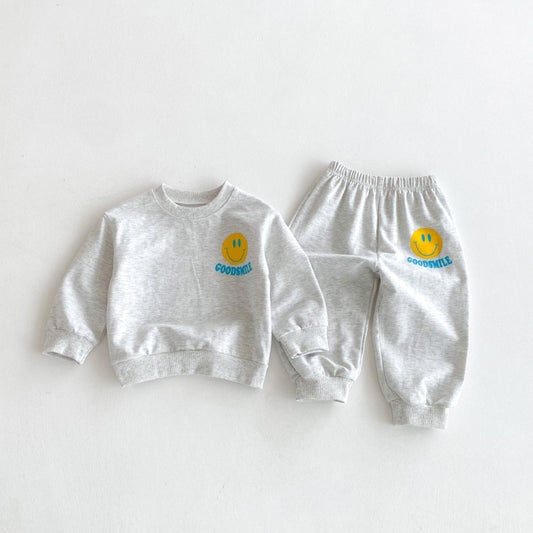 【BABY&KID】スマイルロゴプリントセットアップSK092913