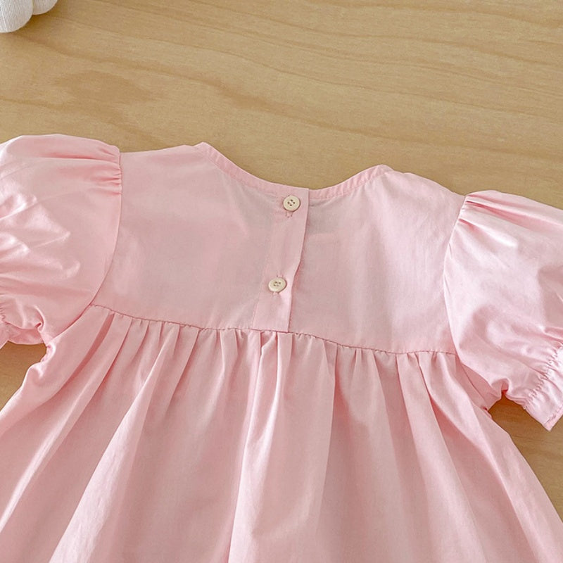 【BABY】夏新作パフスリーブワンピースSK104517