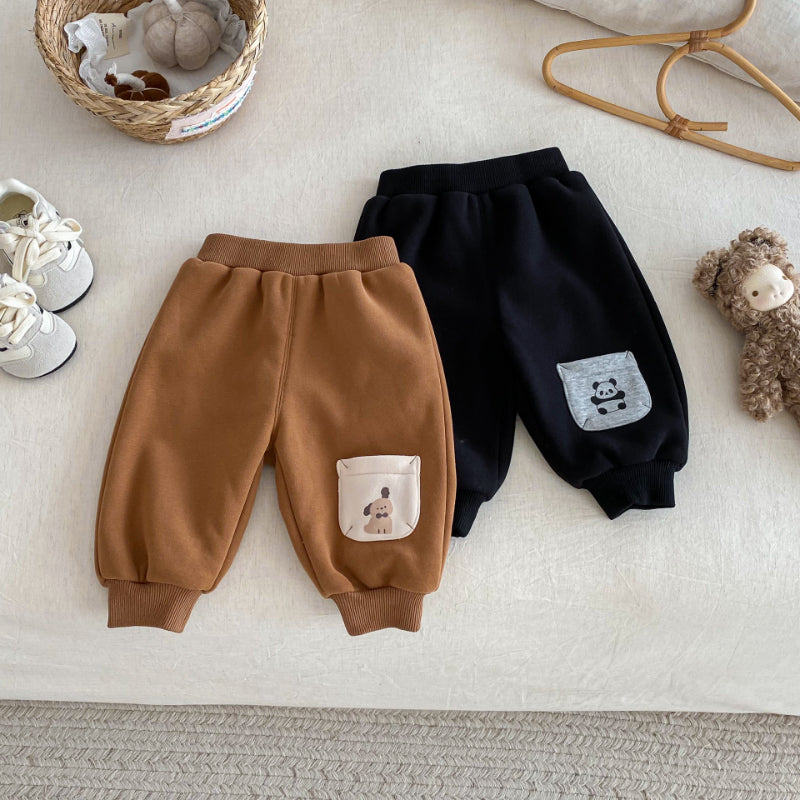 【BABY&KID】冬新作 カートゥーン裏起毛セットアップSK102015