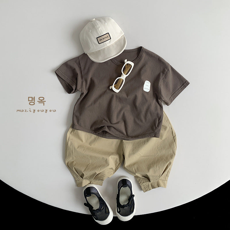 【BABY&KID】夏新作 英字がプリントされたTシャツSK080813