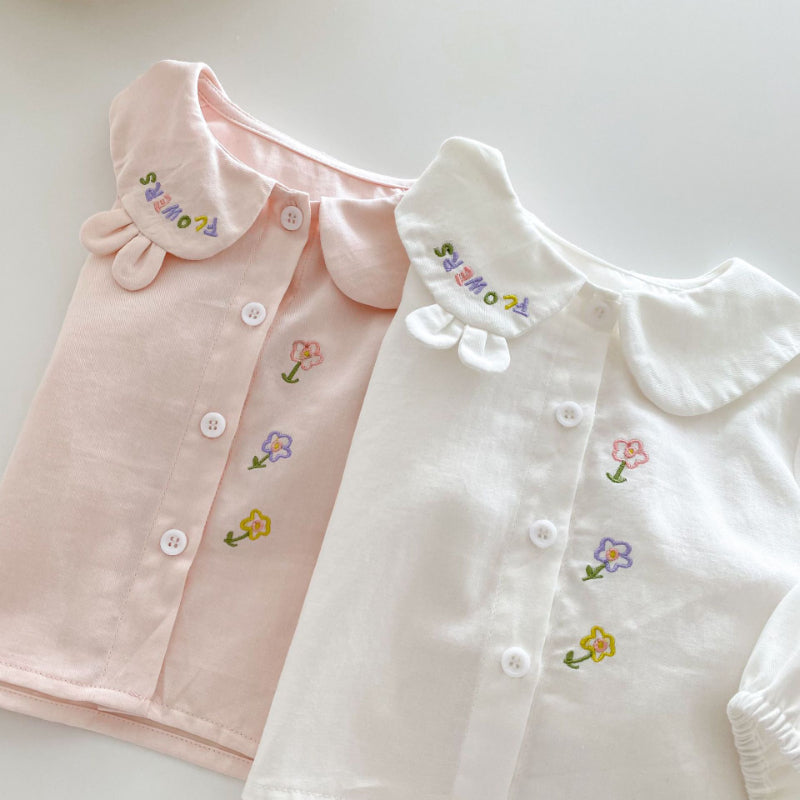 【BABY&KID】可愛い刺繍ブラウスSK100312