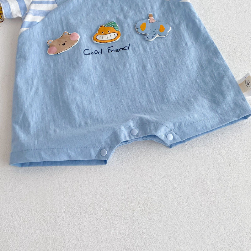 【BABY】夏新作 レイヤードgood frindロンパースSK072013