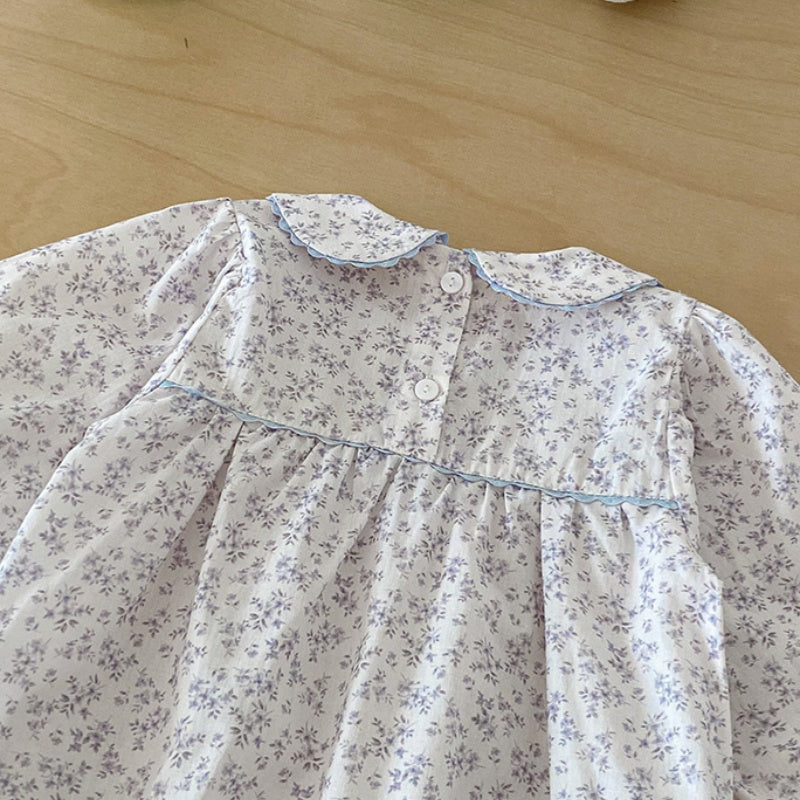 【BABY】小花柄コットンロンパースSK103409