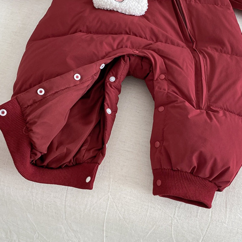 【BABY】冬新作わんちゃん柄あったかカバーオールSK103104