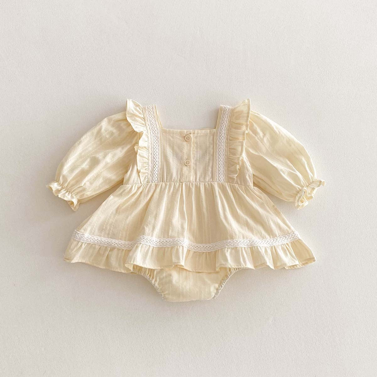 【BABY】花刺繡プリンセスロンパースSK031510