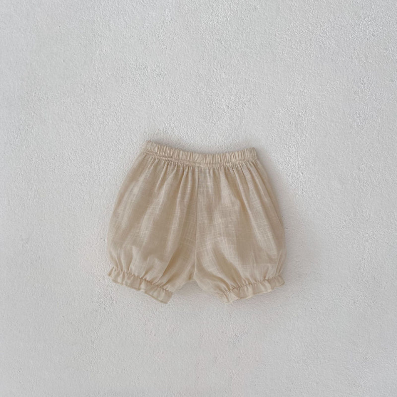 【BABY】夏新作 フリルキャミ&無地ショートパンツセットアップSK071918
