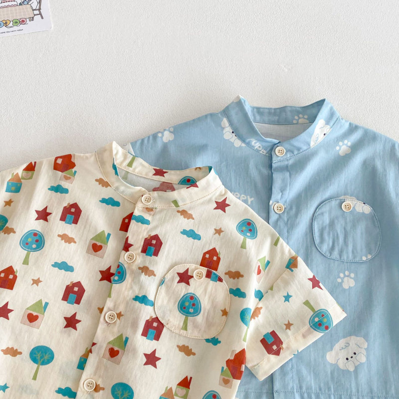 【BABY&KID】夏新作 総柄可愛いTシャツSK080607