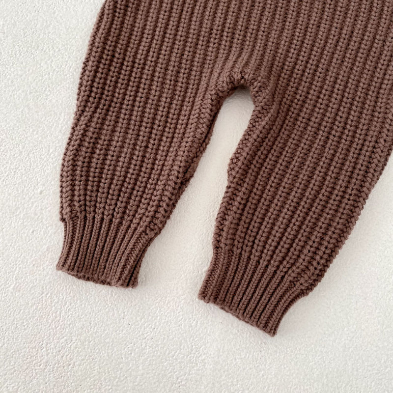 【BABY】厚手ニットサロペットカバーオールSK100728