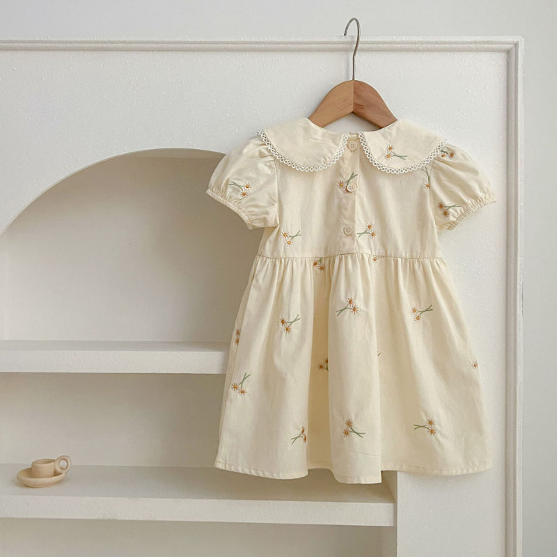 【姉妹服】夏新作 花柄刺繍ロンパース、ワンピースSK081624