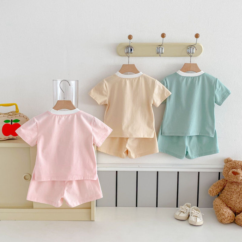 【BABY&KID】夏新作 ハートくまセットアップSK091213