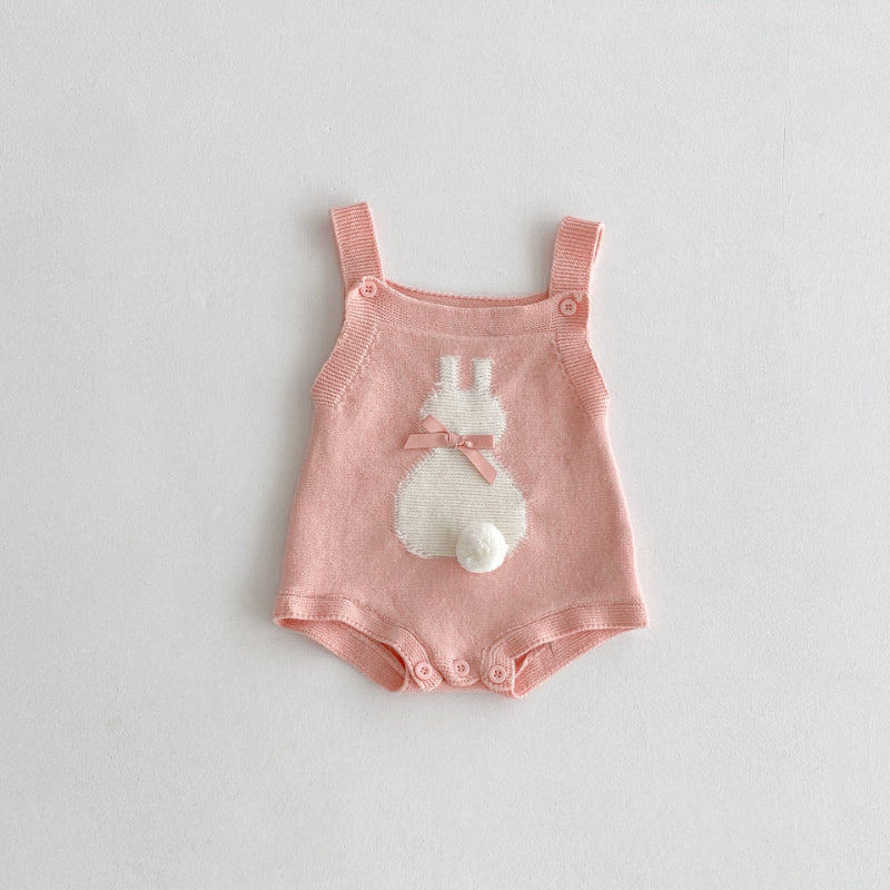 【BABY】うさぎニットキャミロンパース&丸襟ニットセーターSK092414