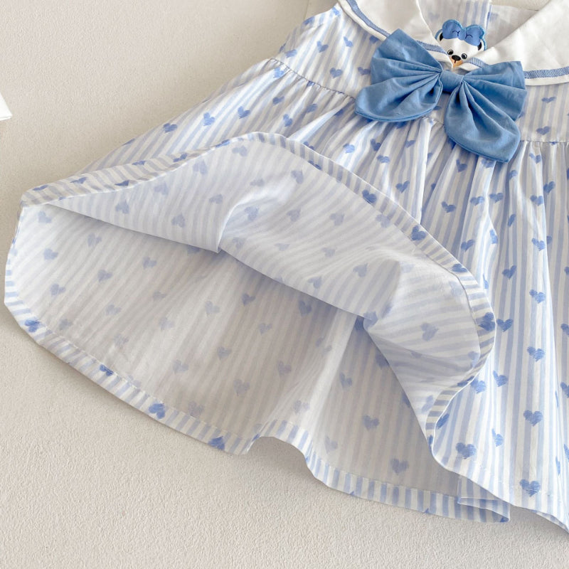 【BABY&KID】夏新作 ハートネイビーセーラーワンピースSK070509