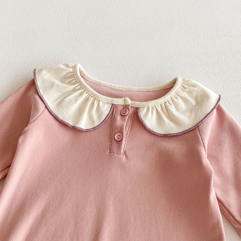 【BABY】前ボタンチュールロンパース、カバーオールSK100724