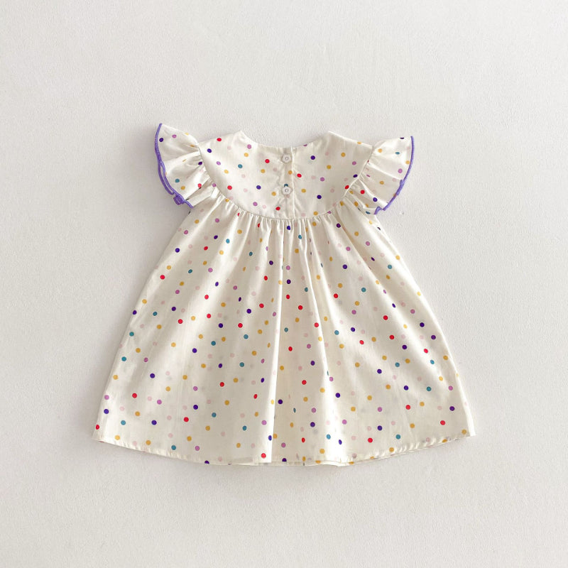 【BABY&KID】夏新作 カラードットワンピースSK081614